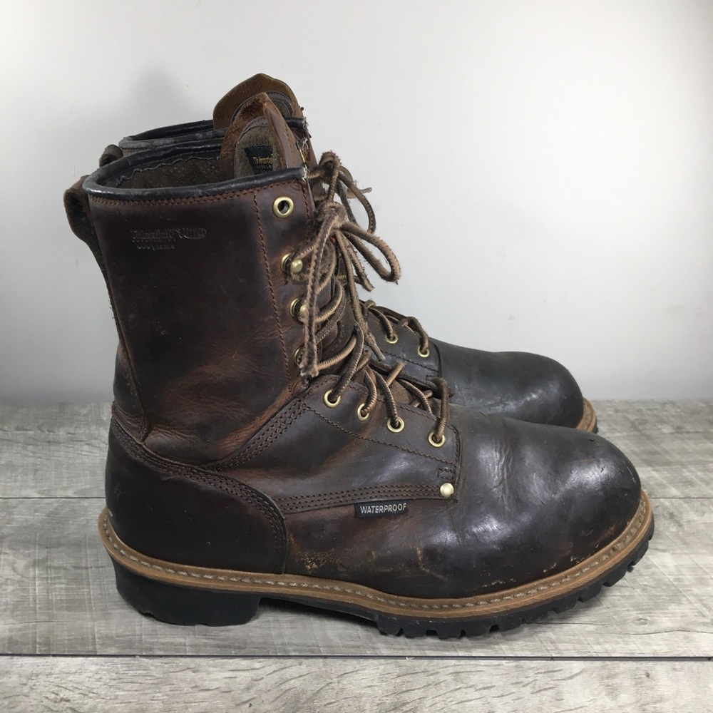 Carolina CA7821 Steel Toe Mens Leather Work Metguard Logger Waterproof Boots 12